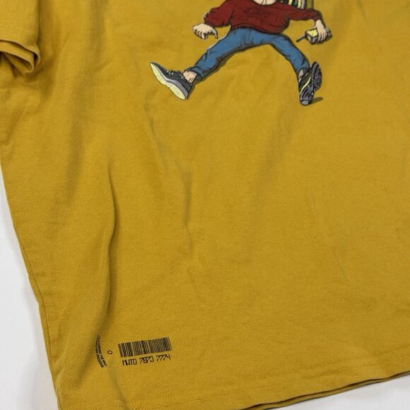 Most Wanted Lab Mens Oversize Computer Graphic Tee T-Shirt Yellow Size XL - Picture 4 of 7